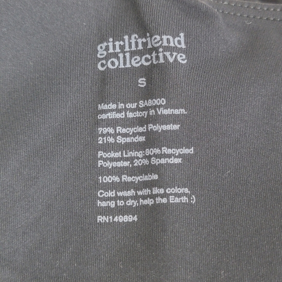 Girlfriend Collective Black Midnight Tommy Pickleball Unitard Dress Sz S NEW - Picture 9 of 11